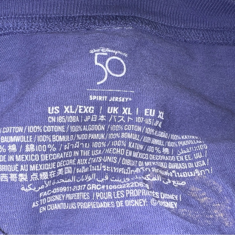 Disney 50th Anniversary Spirit Jersey XL & Ears Set - Picture 4 of 6